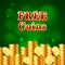 Many free coins on the green background.