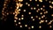 Many glow shiny Bokeh circles at night