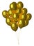 Many gold glossy balloons