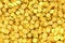 Many golden coins background.