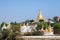 Many golden stupas in Sagaing near Mandalay