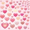 Many happy pink hearts