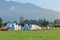 Many Haybales Neatly Stacked