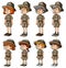 Many kids in safari clothes