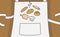 Many kinds of blueberry bread   on apron many kinds of bread  kawaii doodle flat cartoon vector