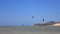 Many Kitesurfer in action on Fuerteventura