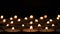 Many little candles creative background