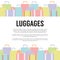 Many Luggages Travel Concept