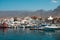 Many motor  boats, sailboats and yachts harbour in Tenerife