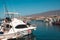 Many motor  boats, sailboats and yachts harbour in Tenerife