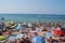 Many people at crimean beach
