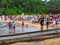 Many People With Inflatable water Toys on Beach, Many, Australia