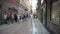 Many people walk on the street in Verona in summer in Italy - FHD, Editorial, Handheld, Audio