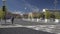 Many people walking Place Massena square by Conversation in Nice installation