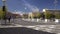 Many people walking Place Massena square by Conversation in Nice installation