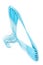 Many plastic clothes hanger blue