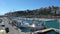 Many pleasure yachts in the Marina in the Italian Riviera