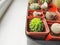 Many pots top view of cacti in bright tone colors. The texture of the cactus. Cactus is greatly fertilized