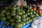 Many pumpkins Placed in the local market