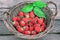 Many Raspberries in basket