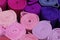 many rolls of felt textile for sale at fabric store