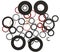 Many round rubber gaskets