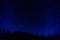 Many satrs on blue dark night sky as a cosmos background.