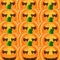 Many seamless pumpkins