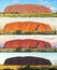 Many shades of Ayers Rock, Uluru, Central Australia