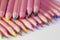 Many sharpened color pencils