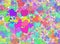 Many small multicolored hearts backgrounds