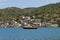 Many small yachts moored in Kioni harbour on the island of Ihaka