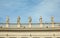many statues above the Bernini colonnade in Saint Peter s Square