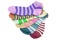 Many Striped Female Ankle Style Socks