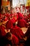 Many studying monks of Drepung Monastery Lhasa Tibet