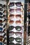 Many style of sun shades glasses on display
