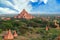 Many temple and pagoda in bagan myanmar