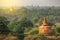 Many of temples of Bagan in Myanmar