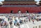 Many tourists in the forbidden city. Beijing, China