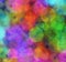 Many transparent colorful bubbles in Chaotic Arrangement