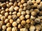 Many walnuts. Background. Close-up