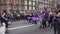 many women play drums during procession against domestic violence against women