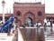 Many worshipers perform their ablutions in the designated area next to the main entrance of the Jama Masjid Mosque in New Delhi, I