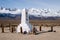 Manzanar Memorial and Sierra Mountains