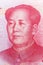 Mao Zedong on 100 chinese yuan banknote.