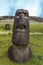 Maoi statue in the Rano Raraku Quarry at Easter Island, Chile