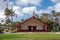 Maori grand hall in Polynesian Cultural Center in Laie, Oahu, Hawaii, USA