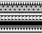 Maori polynesian tattoo sleeve. Tribal bracelet seamless pattern vector. Samoan border tattoo design fore arm or foot.