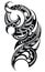 Maori styled tattoo pattern