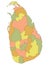 Map of Administrative Division of Sri Lanka